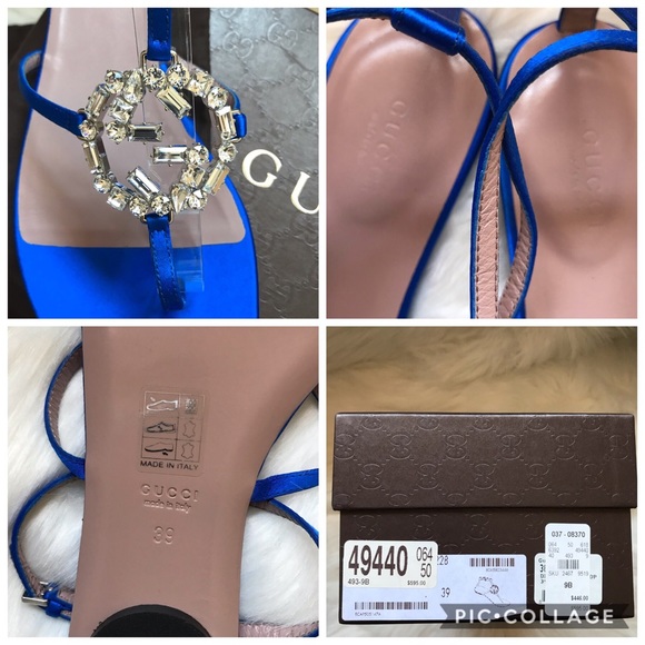 ⭕️SOLD⭕️. NEW! GUCCI GG Swarovski Crystal Sandals - Picture 8 of 8